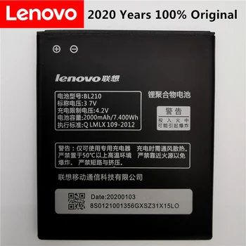2020 Naujas 2000mAh BL 210 BL210 Baterija Lenovo A536 A606 S820 S820E A750E A770E A656 A766 A658T S650 Telefono baterija Pakeisti