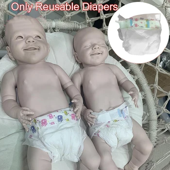 10vnt Kovos su Ašara Popieriaus Sauskelnių 18 Iki 22inch Reborn Baby Doll Priežiūros Mokymo Modeliavimas, Aksesuarai, Daugkartinio naudojimo Sauskelnes 