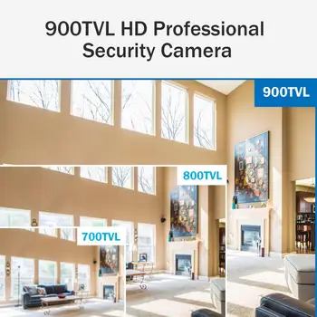 SANNCE 900TVL Kulka Saugumo Kameros IP66 atsparus oro Stebėjimo Kameros, Patalpų Lauko 30m Naktinis Matymas su Smart IR
