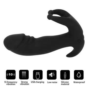 IKOKY Vibratorius Butt Plug Moterų Masturbacija USB Įkrovimo G Spot Kulminacija Analinis Kaištis Sekso Žaislai Moterims, Vyrams Prostatos Massager