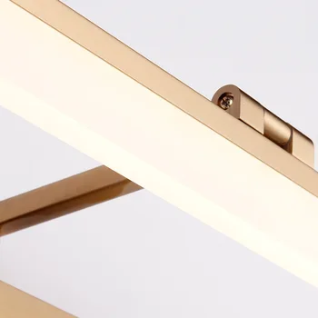 Modernus Sieninis Šviesos diodų (LED Veidrodis, Šviesos, Vandens Įrodymas, Vonios Veidrodis Žibintai Aukso Vonios kambarys Žibintai