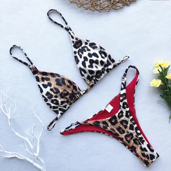Bikini Komplektas Moterų Leopard Maudymosi Seksualus Bikini Moterims Plavky Plaukimo Kostiumas Bikini Moterų Paplūdimio Maudymosi Kostiumėliai Moterims Biquini