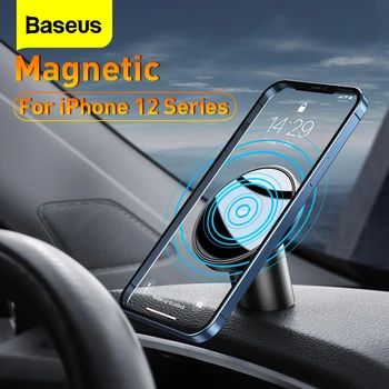 Baseus Magnetinio Automobilinis Telefono Laikiklis iPhone 12 Pro Mini Išmanųjį telefoną Oro Angos Universalus Automobilinis Telefono Stovas Paramos Įrašą Mount Turėtojas