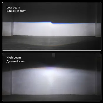 AILEO 2x 2.5 colių Led Angel eyes Bi-xenon Projektoriaus objektyvas Vairavimo Šviesos DRL H4, H7, H11 Automobilių Modifikavimas, Optikos Naudoti H1 šviesos Universalios