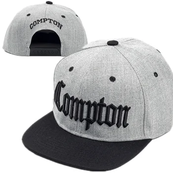 2018 naujas Compton siuvinėjimo beisbolo Kepuraitės Mados reguliuojama Medvilnės Vyrų Rinktinėje Traker Skrybėlę Moterų Skrybėlės hop snapback Cap Vasaros