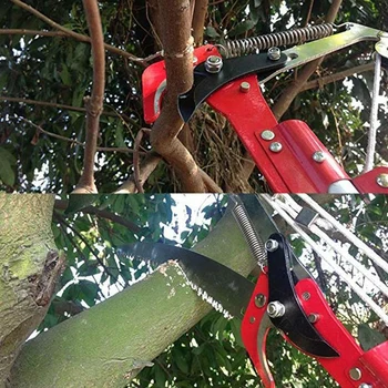 Ištraukiamas Žirklės Genėjimo Įrankis Aukščio Medžio Šaką Lopper Didelio Aukščio Žirklės Skinti Vaisius Sodo Žoliapjovės Pamatė Filialai Cutter