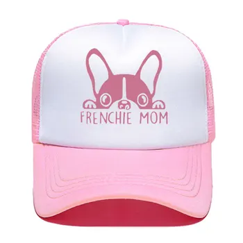 2020 Mados prancūzų Buldogas, Mama Spausdinti Beisbolo kepuraitę Trucker Kepurės Moterims, Vyrams, Unisex Akių Reguliuojamo Dydžio Tėvų-vaikų Skrybėlės