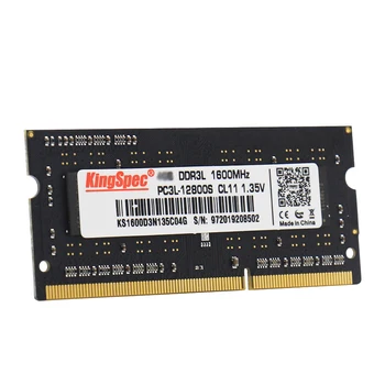 KingSpec ddr3 8GB 1 600mhz 4GB sodimm so-dimm RAM Memoria Ram Laptopo ddr 3 1 600mhz ram ddr3 4gb 8gb už Sąsiuvinis nešiojamieji kompiuteriai
