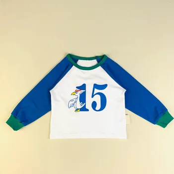 2020 Naujų Rudens Bebe Prekės Vaikams T Marškinėliai Berniukams, Mergaitėms Mielas Lokys Print Long Sleeve T Marškinėliai Baby Vaikų vatos Pagaliukai Drabužiai