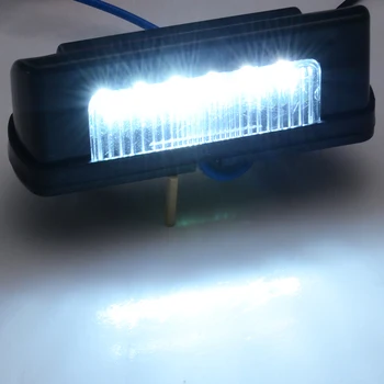 Mayitr 2vnt 12V-24V Vandeniui LED Numeris, Licencijos Plokštės Galiniai Šviesos Lempos Sunkvežimio Priekaba Automobiliui Automobiliams Lempos