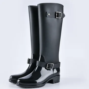 Nauji moteriški batai mados lietaus batai moterų vandeniui lietaus batus neslidžiais ilgas vandens batai vamzdis suaugusiųjų vandens batai moterims