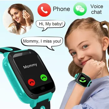 Geriausiai parduodamų produktų 2020 S4 Vaikai Smart Watch Telefonas, LBS/GPS SIM Kortelės Vaikas SOS Skambučio Locator Kameros Ekraną, Paramą Didmeninės