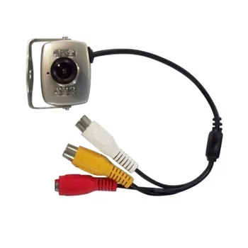 208C Mini Kamera 120 Laipsnių Plataus Kampo Objektyvas 600TVL Mini Mikro Kamera FPV PAL/NTSC Naktinio Matymo Stebėsenos Mini Infraraudonųjų spindulių Kamera