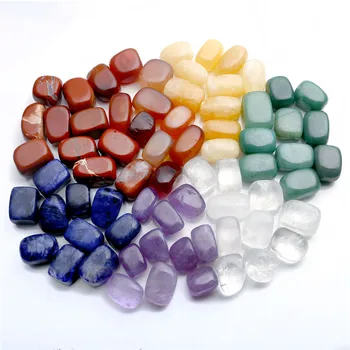 Sunligoo Rinkinys, 7 Čakros Crystal Healing Ritosi Švytuoklės Natūralių Akmenų Ir Mineralų 15mm-25mm Kristalai Apdaila Su Dėžutė