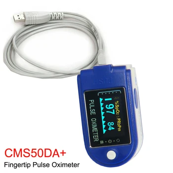 Cms50d + USB pulse oximeter piršto pulse oximeter deguonies įsotinimo oximeter su programinės įrangos įkėlimo į kompiuterį