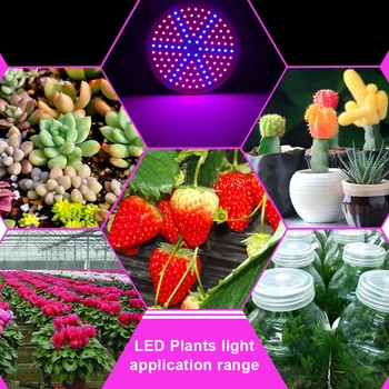 Auginimo Lempos, Led Grow Light 60 126 200 260leds E27 Led Augti Augimo Turėtojas Įrašą Paskatino Augalų, Gėlių, Daržovių auginimui