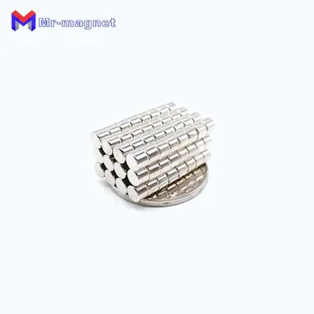 500pcs N35 4 x 3mm Super Stiprus Amatų Retųjų Žemių Neodimio Magnetinė Kubo Magnetas 4mm*3mm 4x3mm 4*3 magnetas
