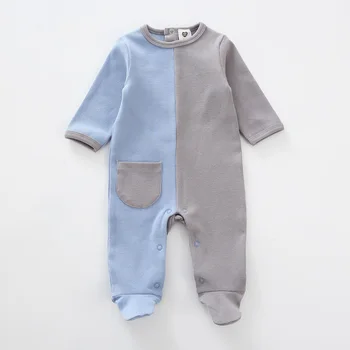 Kūdikių romper pižamos vaikams, drabužiai ilgomis rankovėmis vaikų drabužių briaunoti baby kombinezonas kūdikiui berniukas mergaičių drabužius footies romper