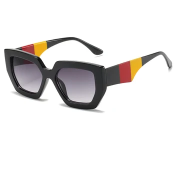 Prekės Aikštė Akiniai nuo saulės Moterims, Negabaritinių Derliaus Saulės akiniai Moterų Mados 2020 Prabanga Didelis Rėmo spalvos Akinius UV400 Akiniai