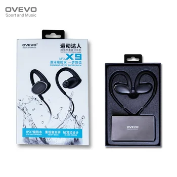 OVEVO X9 Žuvų Bionic 8G MP3 bluetooth V4.2 Ausinės IPX7 atsparus Vandeniui Plaukimo Sporto Super Bass HiFi Ausines su Mic
