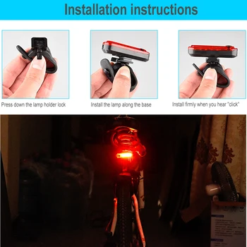 Multi-funkcija 4 1 Bike Bicycle Light USB Įkraunamas LED Dviračio priekinis žibintas, Dviračio Ragų Telefono Turėtojas Powerbank Dviračių Šviesos