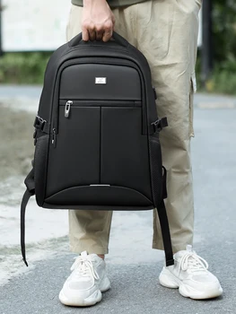 BaLang Laptop Backpack for 15.6 colio Baterija USB Prievado Kompiuterio Kuprinės Vyrų Vandeniui Žmogus, Verslo Dayback Moterų kelioniniai Krepšiai