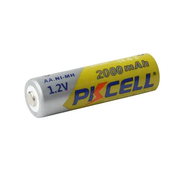 12Pcs 3Card PKCELL AA Įkraunamos Baterijos NI-MH 2000mAh 1.2 V 2A Bateria Baterias Žaislų