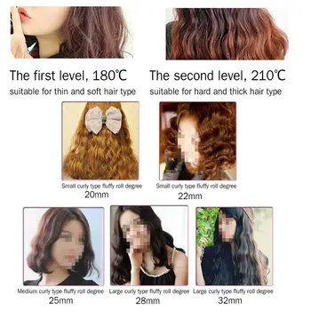 Plaukai Garbanoti Geležies Keramikos Triple Barelį Neigiamų Jonų Reguliuojamas Elektros Hair Curler Styler Dvejoti Kiaušinių Roll Plaukų Formavimo Lazdelė