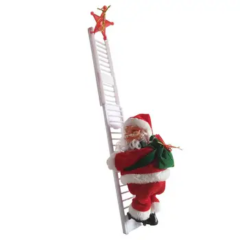 2021 Santa Claus Laipiojimo Laiptais Elektros Kalėdų Senelio Lėlės Kalėdų Eglutės Kabinti Ornamentas, Lauko, Patalpų Duris, Sienų Apdailai