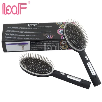 LOOF 1pc naujų Elektrinių Vibrative Gumos magnetas Plaukų priežiūros Masažo šepetys šukos PLAUKŲ/GALVOS odos BEAUT