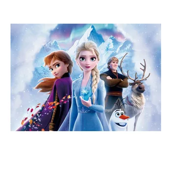 Sušaldyti Elsa Princesė Veiksmų Skaičiai Šalis Mandala Gobelenas Sienos Kabo Vaikams Sniego Anna Anime Duomenys Berniukų, Mergaičių Žaislai Dovana