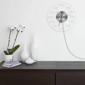 Skaitmeniniai Numeriai Sieninis Laikrodis su LED Apšvietimu Minimalistinio Sukurta Numeriai Kabo Akrilo, LED Apšvietimas, Sienos Žiūrėti Naktį Dekoras
