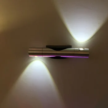 LED kūrybos sienos lempos šepečiu du kartus pasukite lempos miegamojo, naktiniai staleliai, lempa fone sienų apdailai lempos veidrodėliai priekinių žibintų 2w6w