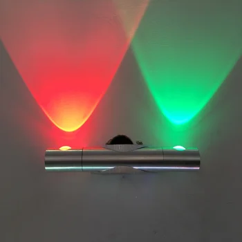 LED kūrybos sienos lempos šepečiu du kartus pasukite lempos miegamojo, naktiniai staleliai, lempa fone sienų apdailai lempos veidrodėliai priekinių žibintų 2w6w