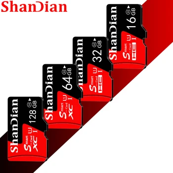 SHANDIAN Nekilnojamojo talpos Atminties Kortelė 8GB/16GB/32GB/64GB Class 10 
