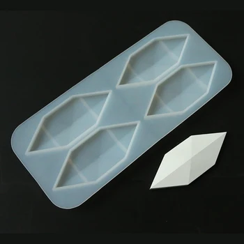 NAUJAS 4 skylių deimantų dizaino sienos plytų silikono formos betono plytelių pelėsių 