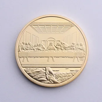 Aukštos Kokybės Jėzaus Prisikėlimo Auksą, Sidabrą, Monetas, Krikščionių Religijos Monetos Didmeninė Medalis