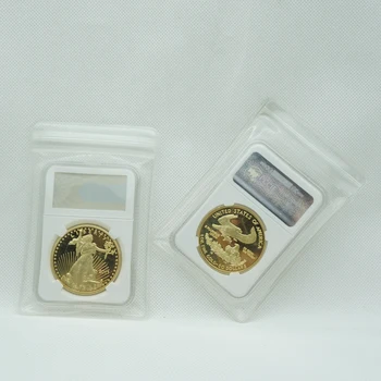 Su kopiją nemagnetiniai 1 Oz Auksą, Sidabrą, 2011 Amerikos Laisvės Erelis Monetos, Aukso Suvenyrų Su PCCB Atveju