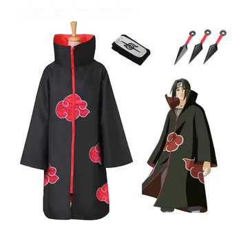 Gran oferta de disfraz de Naruto Akatsuki /Uchiha Itachi, disfraz de Helovinas y Navidad, rubisafe, disfraz para fiesta