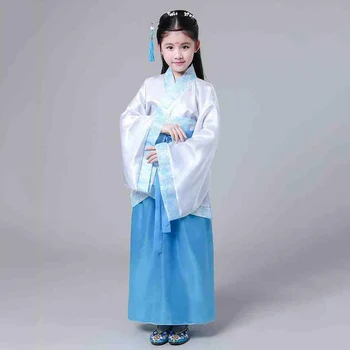 Kinijos Hanfu Vaikai Helovinas Pasakų Festivalis Kostiumas Vaikas Naujųjų Metų Cosplay Apranga Tradicinė Kinų Drabužiai Mergaitėms