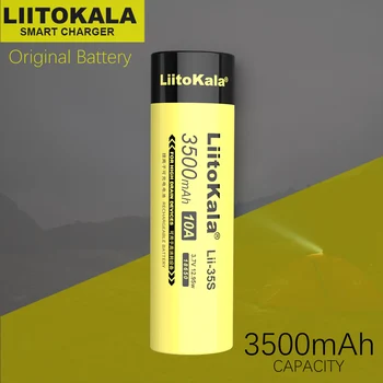 10VNT LiitoKala Lii-35S 18650 3,7 V 3500mAh ličio-batterie für LED taschenlampe