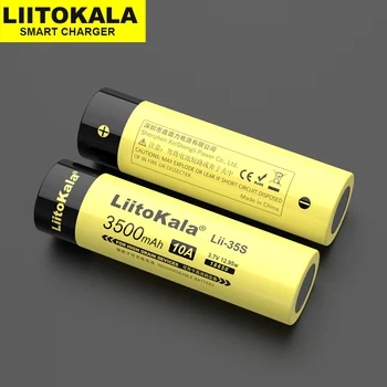 10VNT LiitoKala Lii-35S 18650 3,7 V 3500mAh ličio-batterie für LED taschenlampe