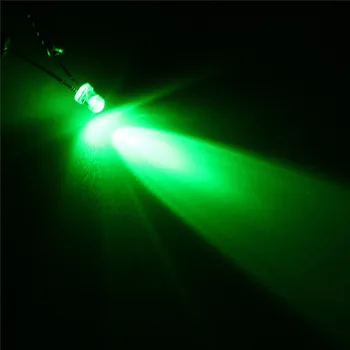 300pcs/daug 3mm Balta Geltona Raudona Mėlyna Žalia LED Diodai Asortimentas Turas Ultra Ryškus LED Šviesos Diodų Lempos
