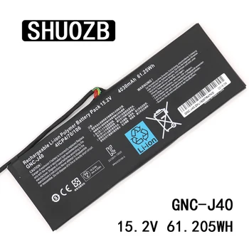 SHUOZB GNC-J40 15.2 V 4030mAh 61.25 Wh Nešiojamas Baterija 961TA013F Už GIGABYTE P34W P34K P34F P34G V2 V3 V5 V7 Serijos Nemokamas Pristatymas