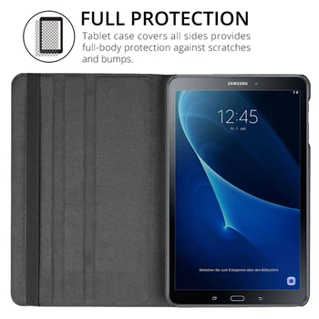 360 Sukasi Case for Samsung Galaxy Tab 10.1 2019 T510 T515 2018 T580 T585 S6 Lite 10.4 P610 A7 T500 Tablet Funda Stovo Dangtelis