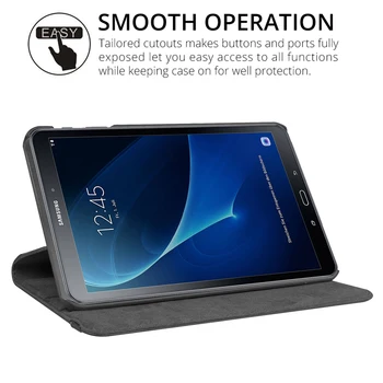 360 Sukasi Case for Samsung Galaxy Tab 10.1 2019 T510 T515 2018 T580 T585 S6 Lite 10.4 P610 A7 T500 Tablet Funda Stovo Dangtelis