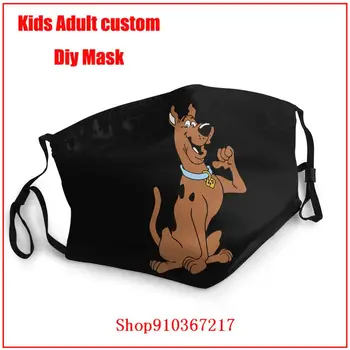 Scooby Doo mascarillas con filtro estampadas mados kaukė moterims, vyrams galima skalbti kaukė kd2.5. kaukės embrioninių apsaugos suaugusiems