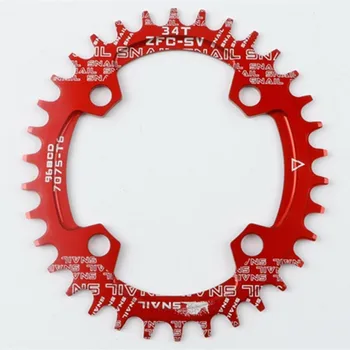 SRAIGĖ MTB dviračiu ir teigiamas, ir neigiamas žvaigždutę disko plokštė 96BCD dantų kalnų dviračių disko ovalus diskas 32/ 34/ 36T chainwheel