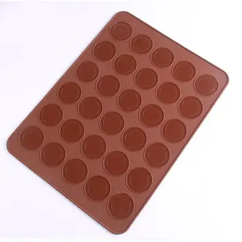 30 Skylių macarons formos keptuvės silikoninis kepimo kilimėlis skrudintuvai torto kepimo indai & keptuvės, kepimo įrankiai