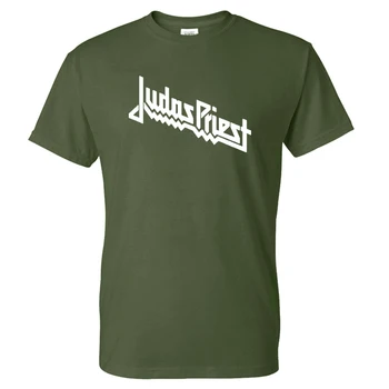 Judas Priest Print T-Shirt Garsaus Muzikos Grupės Streetwear Vyrai Moterys Medvilnės Marškinėlius Sunkiųjų Metalų Mados Marškinėliai Sporto Viršūnės Drabužiai